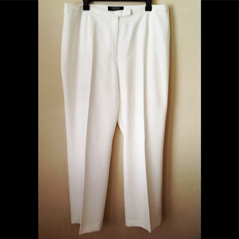 Ivory White Kasper size 16 Slacks